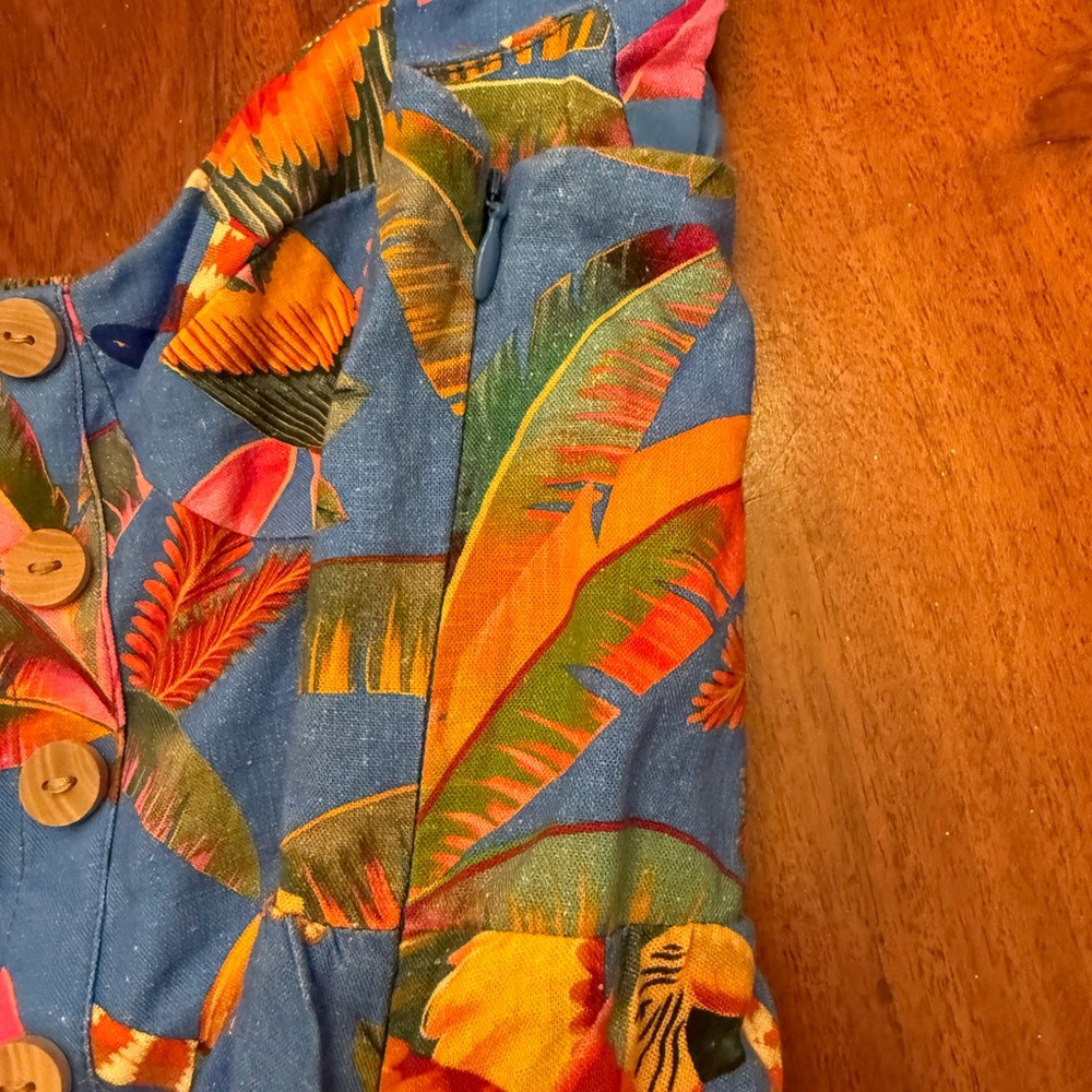 FARM Rio Blue Parrot Print Mini Dress - Picture 5 of 5
